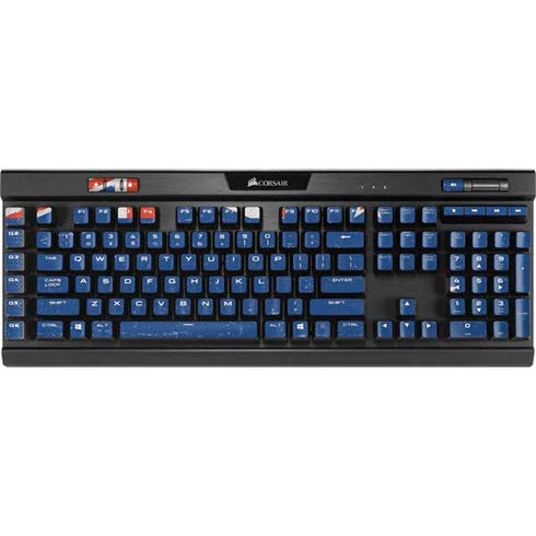 New Zealand Flag Distressed K95 RGB PLATINUM Mechanical Gaming Keyboard Skin